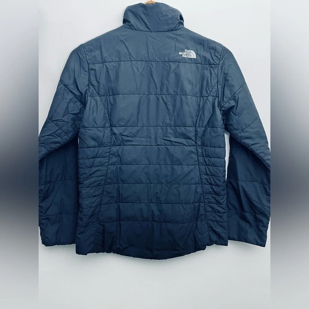 The North Face Girls 14/16 Insulated Puffer Jacket Black Lightweight Zip Coat